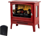 Country Living Infrared Freestanding Electric Fireplace Stove Heater in Navy Blue