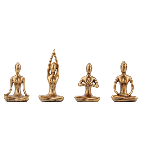 Yoga Statue Meditation Zen Decor - Yoga Statues for Home Decor,Small Yoga Figurines