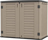 Outdoor Storage Cabinet,4 x 3.4 FT Outdoor Horizontal Storage Shed w/o Shelf