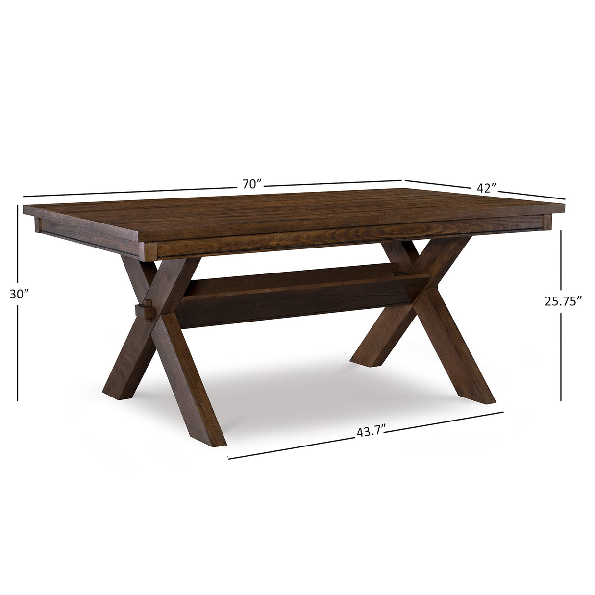 Powell Rustic Umber Dining Table