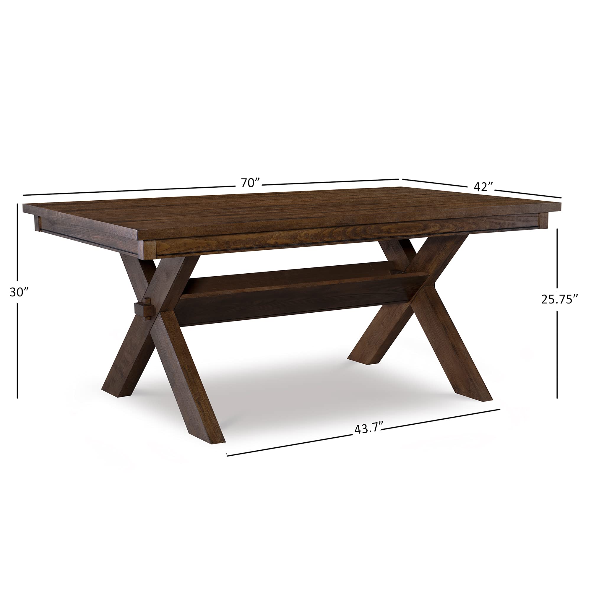 Powell Rustic Umber Dining Table