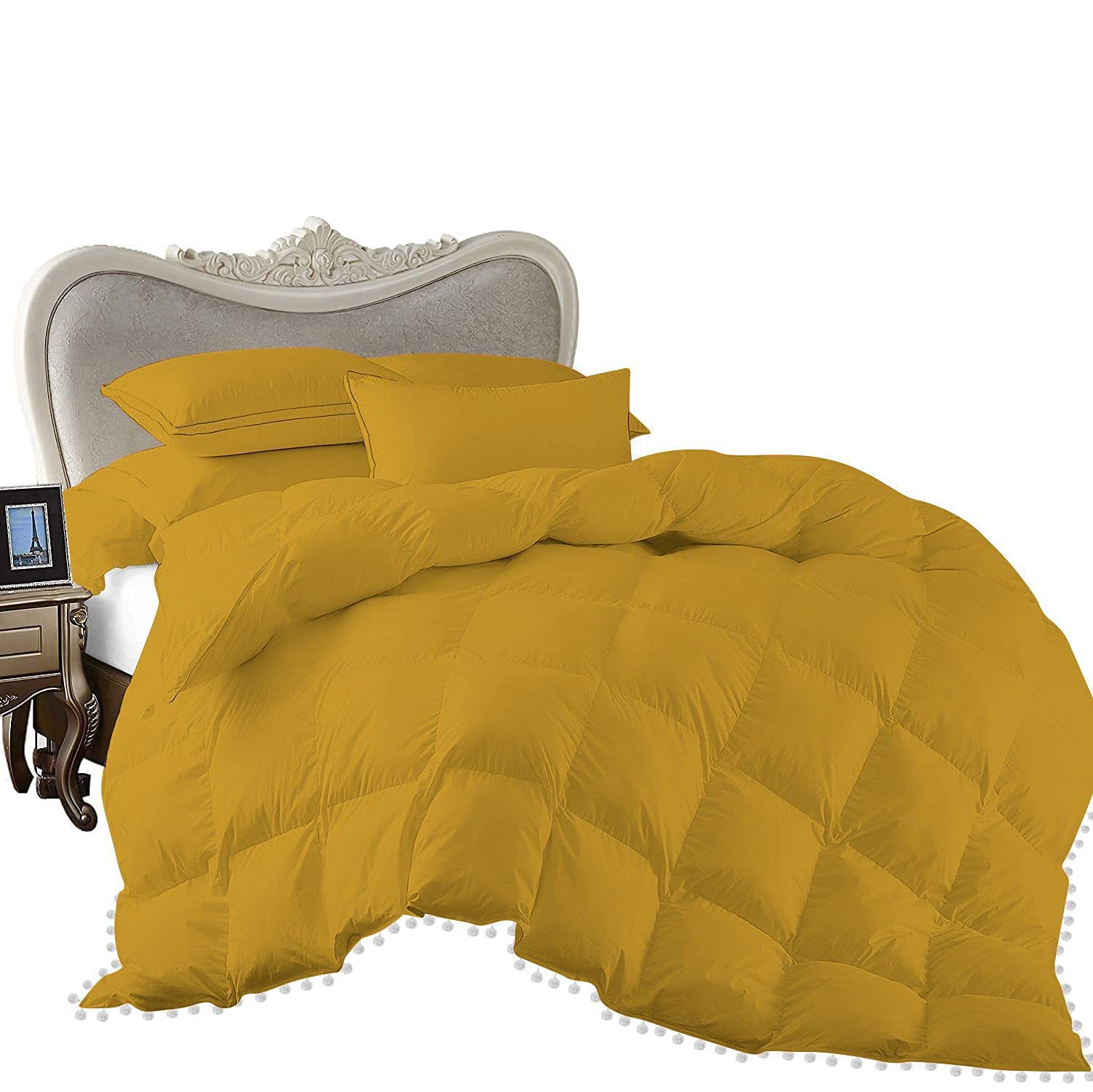 1 Piece Beautiful Looking Pom Pom Box Design Comforter 800 Thread Count 100%