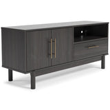 Brymont Mid-Century Modern Medium TV Stand up to 59" with 1 Drawer and 2 Shelves