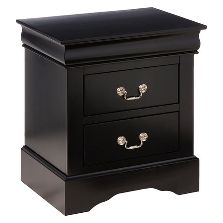 Louis Philippe III Nightstand in Black