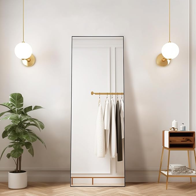 Full Length Mirrors 55"x15" Rectangle Mirror Black Mirror Full Body Mirror