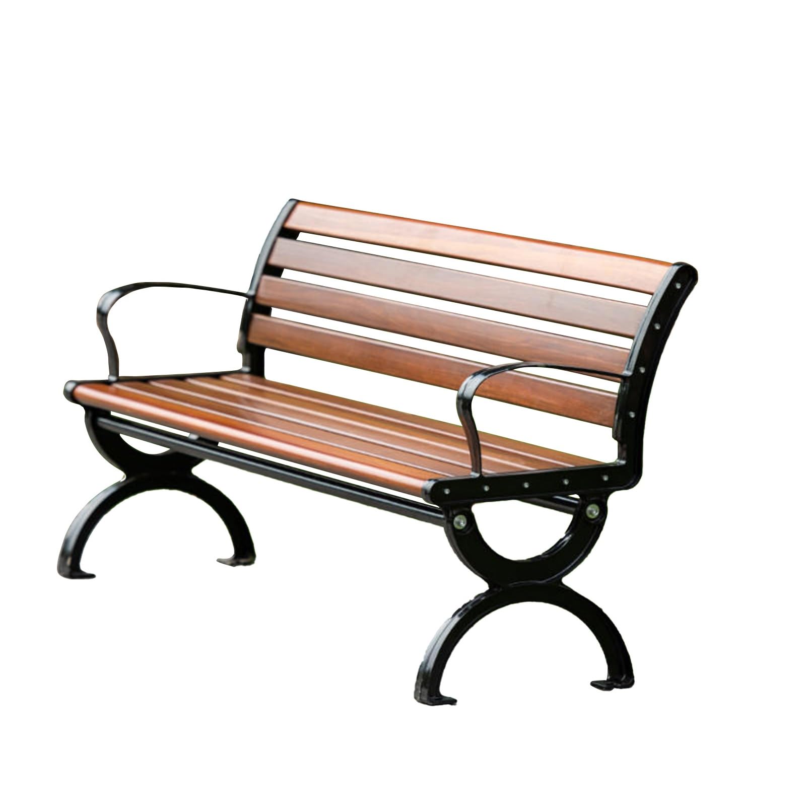 1.2m Park Chair Outdoor Bench Iron Bench Outdoor Cast Aluminum Courtyard Property Backrest