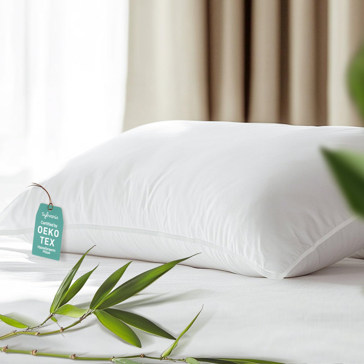 Hypoallergenic Viscose from Bamboo Soft Pillow with Down Alternative Filling