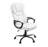 High Back Executive Office Chair - Ergonomic Faux Leather with Large Seat