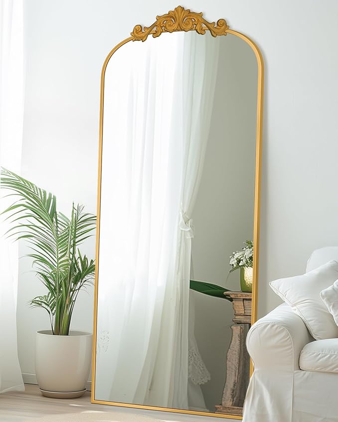 Arched Floor Mirror, Glassless Mirror Full Length