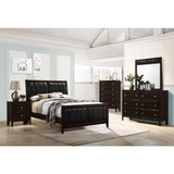 Carlton Full Bed 5-Piece Set, Cappuccino