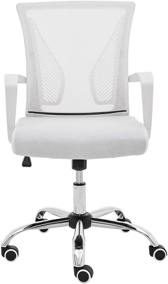 Zuna Mid-Back Office Task Chair - Ergonomic Back Supporting Mesh Back Desk Chair