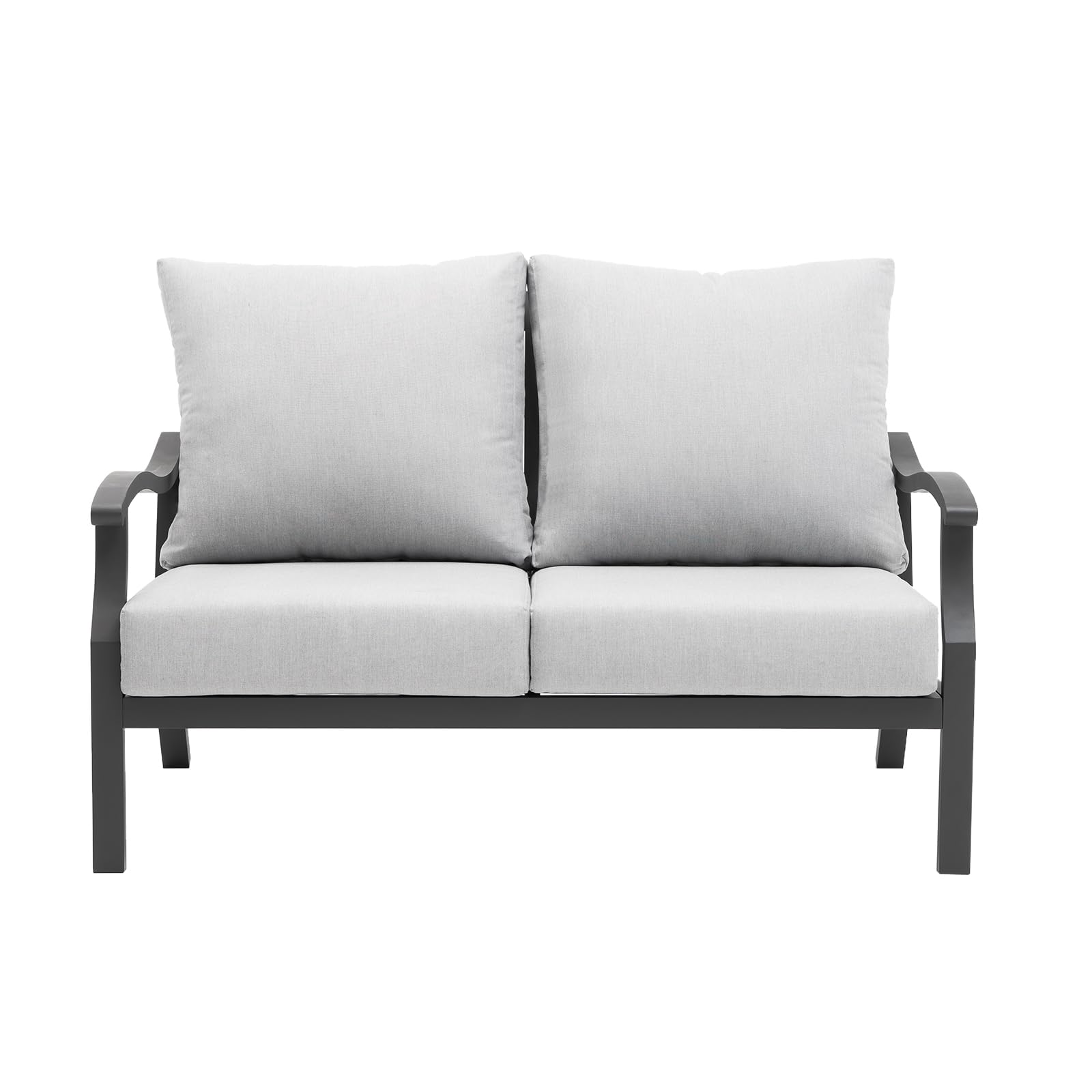 Outdoor Patio Loveseat 2 Seat Sofa Patio Love Seat Aluminum Loveseat Couch