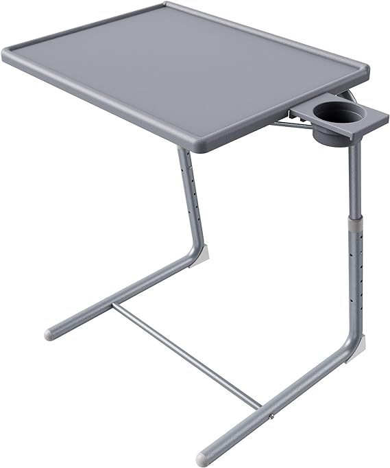 Adjustable TV Tray Table - TV Dinner Tray on Bed & Sofa, Comfortable Folding Table