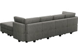 Modular Sofa with Storage Seat U Shaped Couch Modular Sectional Sofa