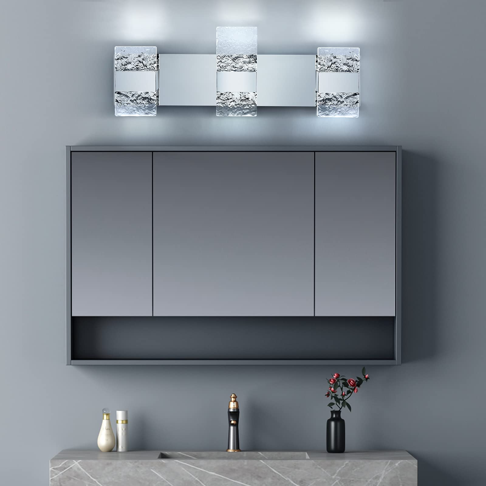 Bathroom Lighting Fixtures Over Mirror Dimmable 18W LED Vanity Lights Modern