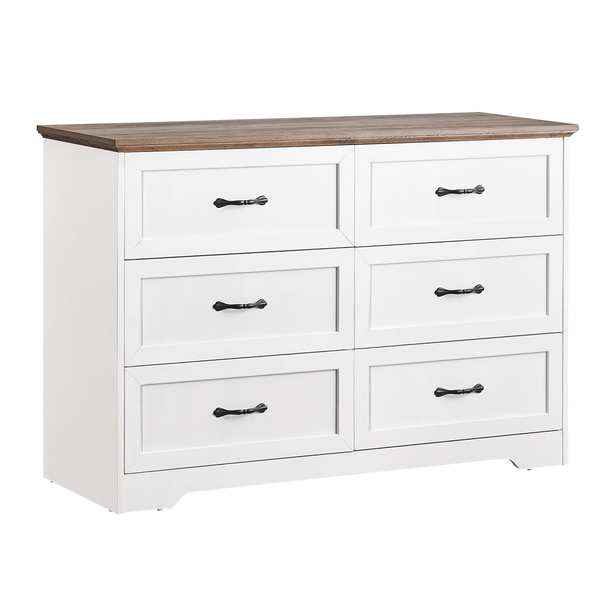 Modern 6 Drawers Dresser, Chest of Drawers Closet Organizers and Storage Clothes