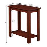 Designs2Go Baja Chairside End Table, Mahogany