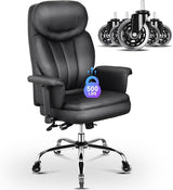 Big and Tall Office Chair 500lbs for Heavy People, Heavy Duty Rocking Office Chair