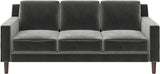 Brynn Loveseat Seater Upholstered, Living Room Furniture, Sofa, 2, Gray Velvet