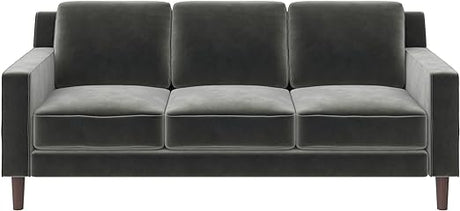 Brynn Loveseat Seater Upholstered, Living Room Furniture, Sofa, 2, Gray Velvet