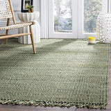 Natural Fiber Collection Accent Rug - 2'6" x 4', Ivory, Handmade Boho Fringe Woven Jute