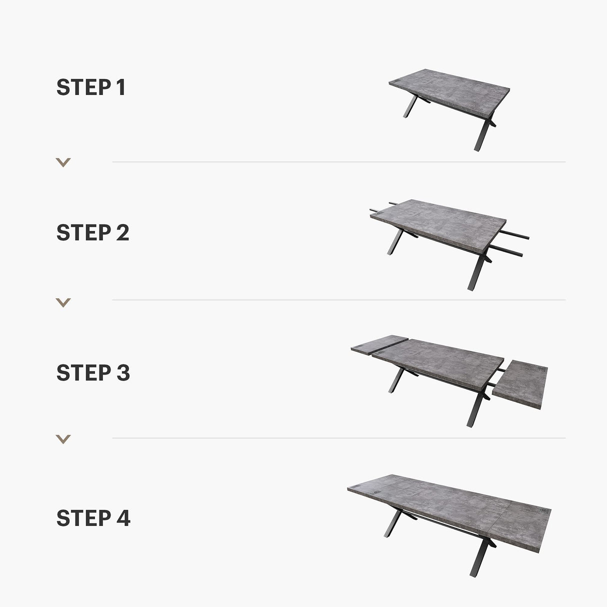 Expandable Dining Table for 6-8 Seat, Modern Rectangle Design with Extension Leaf for Kitchen Restaurant,