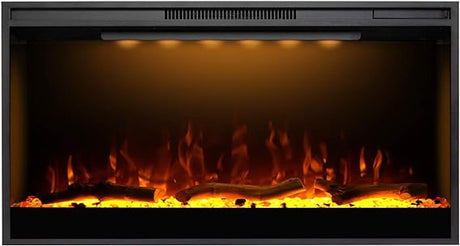 88 Inch WiFi-Enabled Electric Fireplace Inserts & Wall Mounted