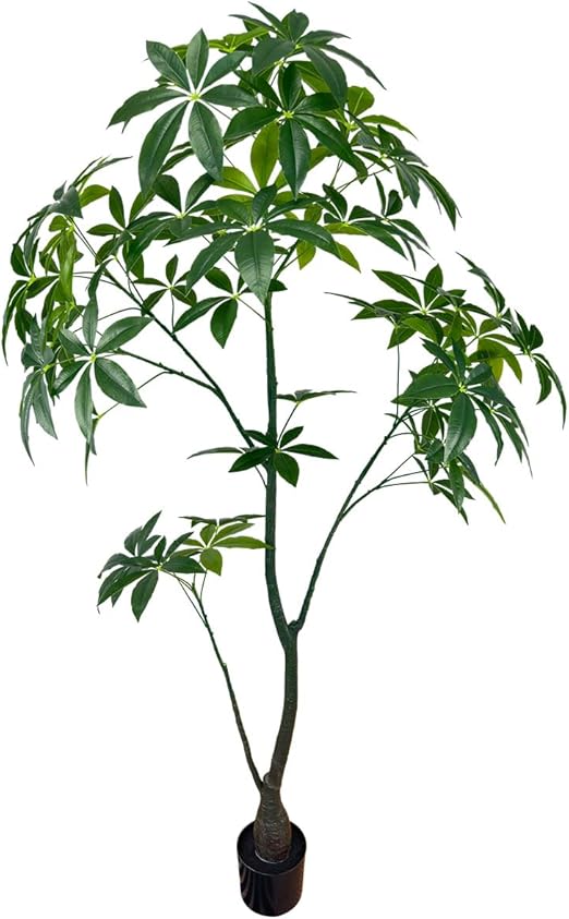 Artificial Pachira Money Tree,5ft Tall Fake Plants Artificial tree for Indoor, Fake Trees