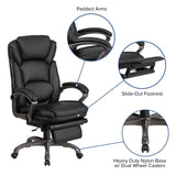 Martin High Back Black LeatherSoft Executive Reclining Ergonomic Swivel Office Chair