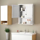 Bathroom Wall Cabinet, Wall Mounted Storage Cabinet with Double Doors,