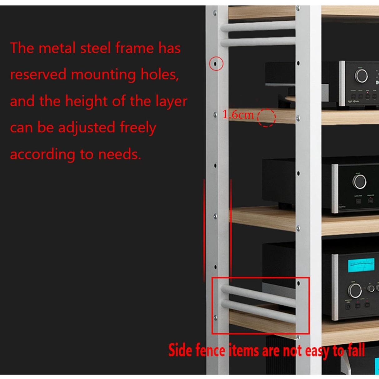 Media Storage Cabinet, Stereo Cabinet, Audio-Video Media Stand