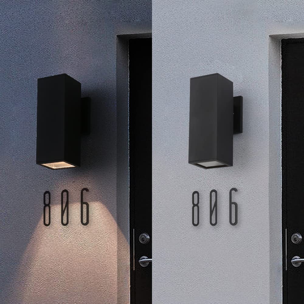 Aluminum Modern Outdoor Wall Sconce,10.75" Exterior Up or Down One Light Fixture Matte