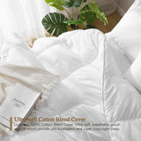 DWR Luxury Feathers Down Comforter Full/Queen, Hotel-Style Fluffy Duvet Insert,