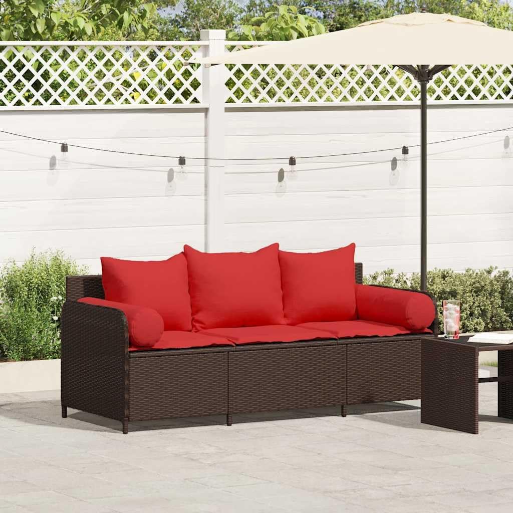 Comfortable Outdoor Relaxation with 3-Seater Patio Sofa
