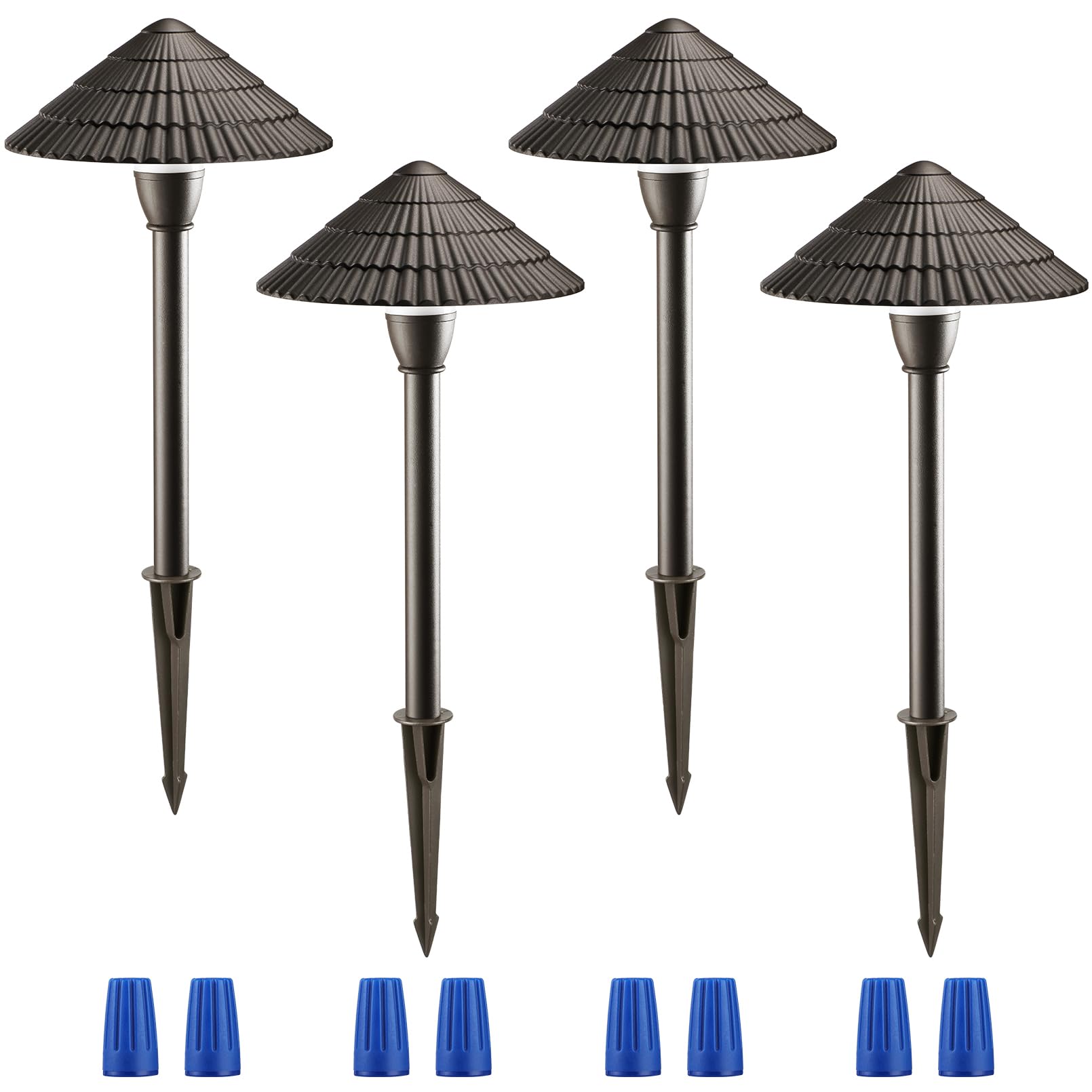 Voltage Landscape Lights, 3W 12V Pathway Lighting Wired, IP65 Waterproof