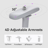 Gaming Chair with 4D Armrests - 155° Reclining High Back Ergonomic Office Chair