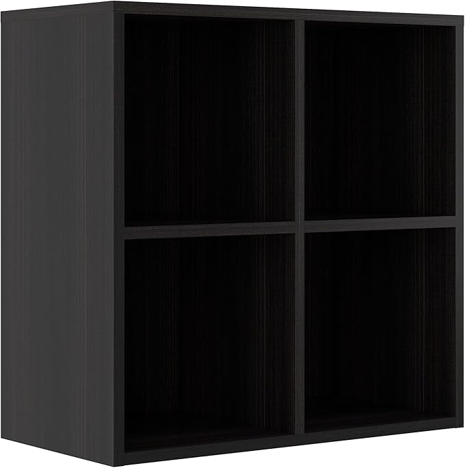 Bookcase, 4 Cube Open Storage Organizer Display Bookshelf, HOFB017