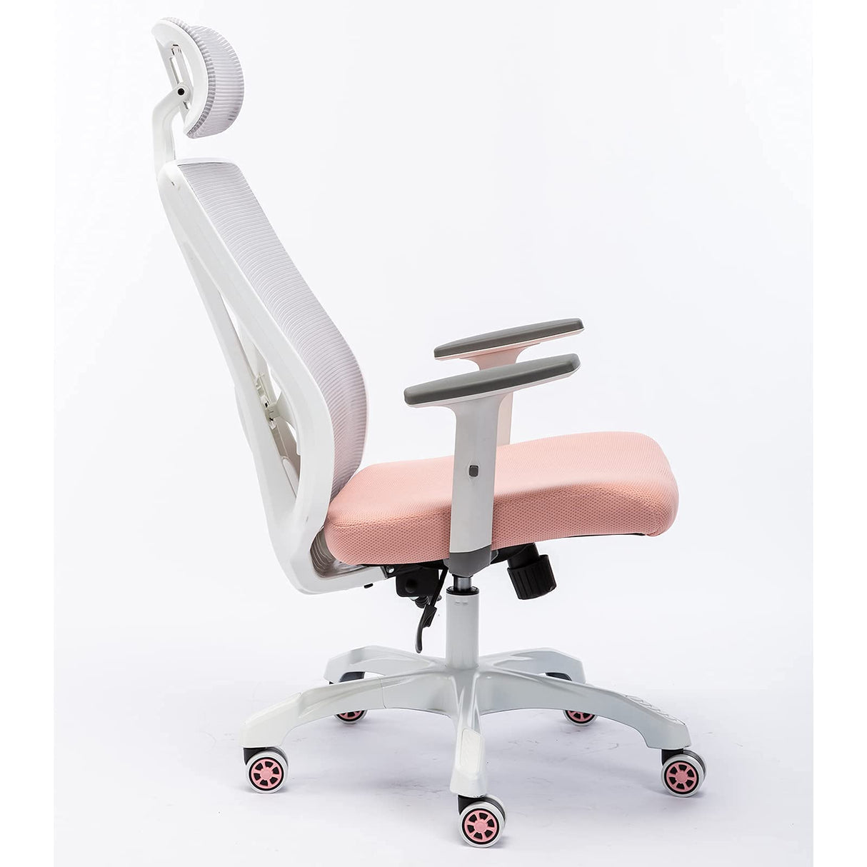 Home Office Chair with Adjustable Lumbar Support and Armrests Headrest Breathable