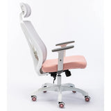 Home Office Chair with Adjustable Lumbar Support and Armrests Headrest Breathable