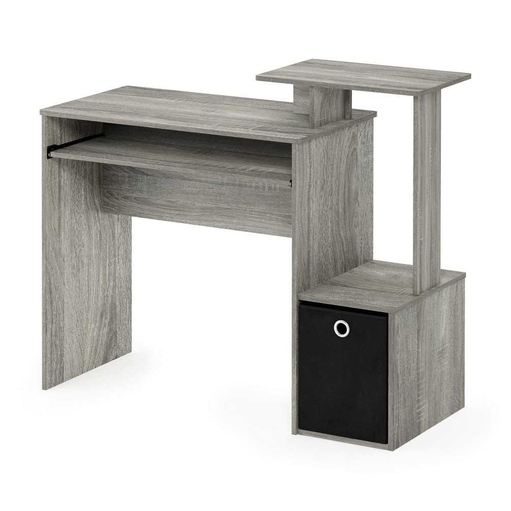 Econ Multipurpose Home Office Computer Writing Desk, French Oak Grey