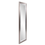 69044 Chicago Tall Rectangular Mirror, 18 x 54-Inch, Brushed Silver