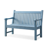 Garden Bench, 2-Person Poly Lumber Patio Bench, All-Weather Outdoor Bench That