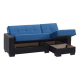 ARM Collection 99" Convertible L Storage, Firm, Fabric 4 Seater, Upholstered Sleeper