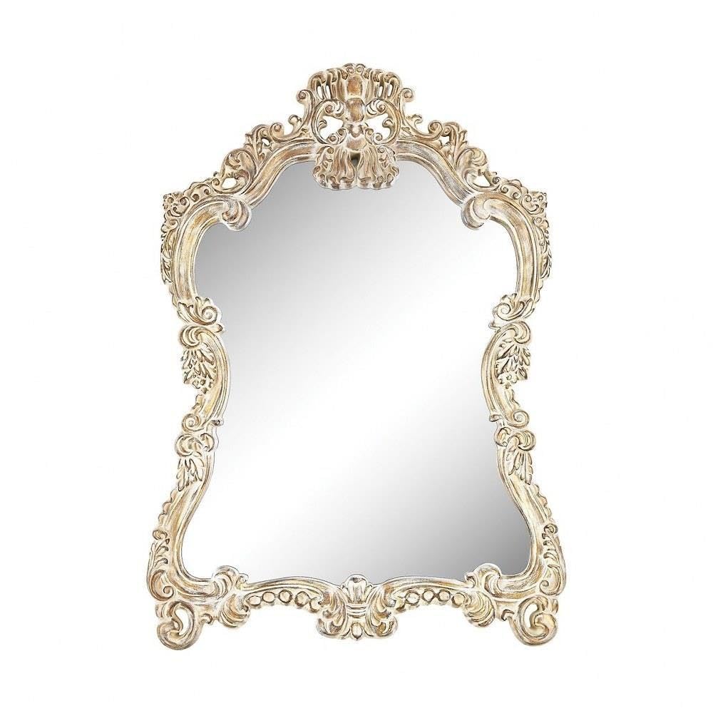 Regence Composite Frame Wall Mirror in Belgian Cream