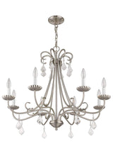 Livex Lighting 40878-91 Chandelier, Brushed Nickel