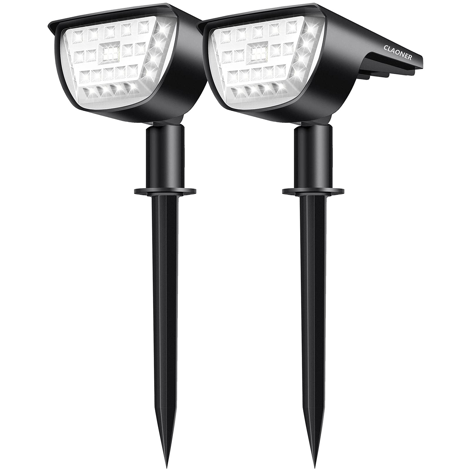 Solar Spot Lights Outdoor, 3 Lighting Modes IP65 Waterproof Solar Lights Outdoor