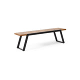 317325 Gaylor Dining Bench, Teak + Black