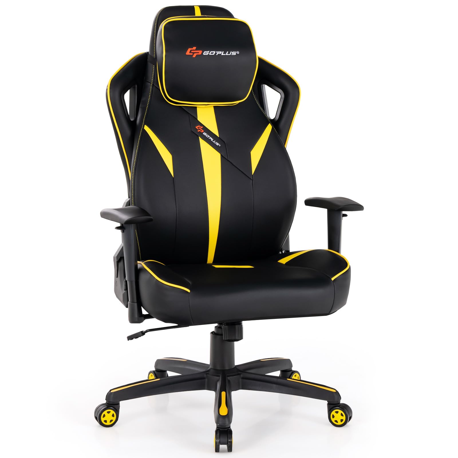 360° Swivel Gaming Chair with 2D Armrest & Rocking Function