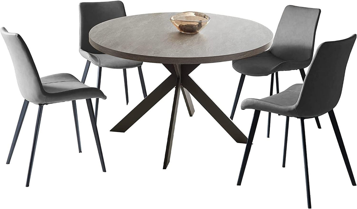 Round Dining Table Set, Mid Century Modern Round Dining Table 47 INCH,