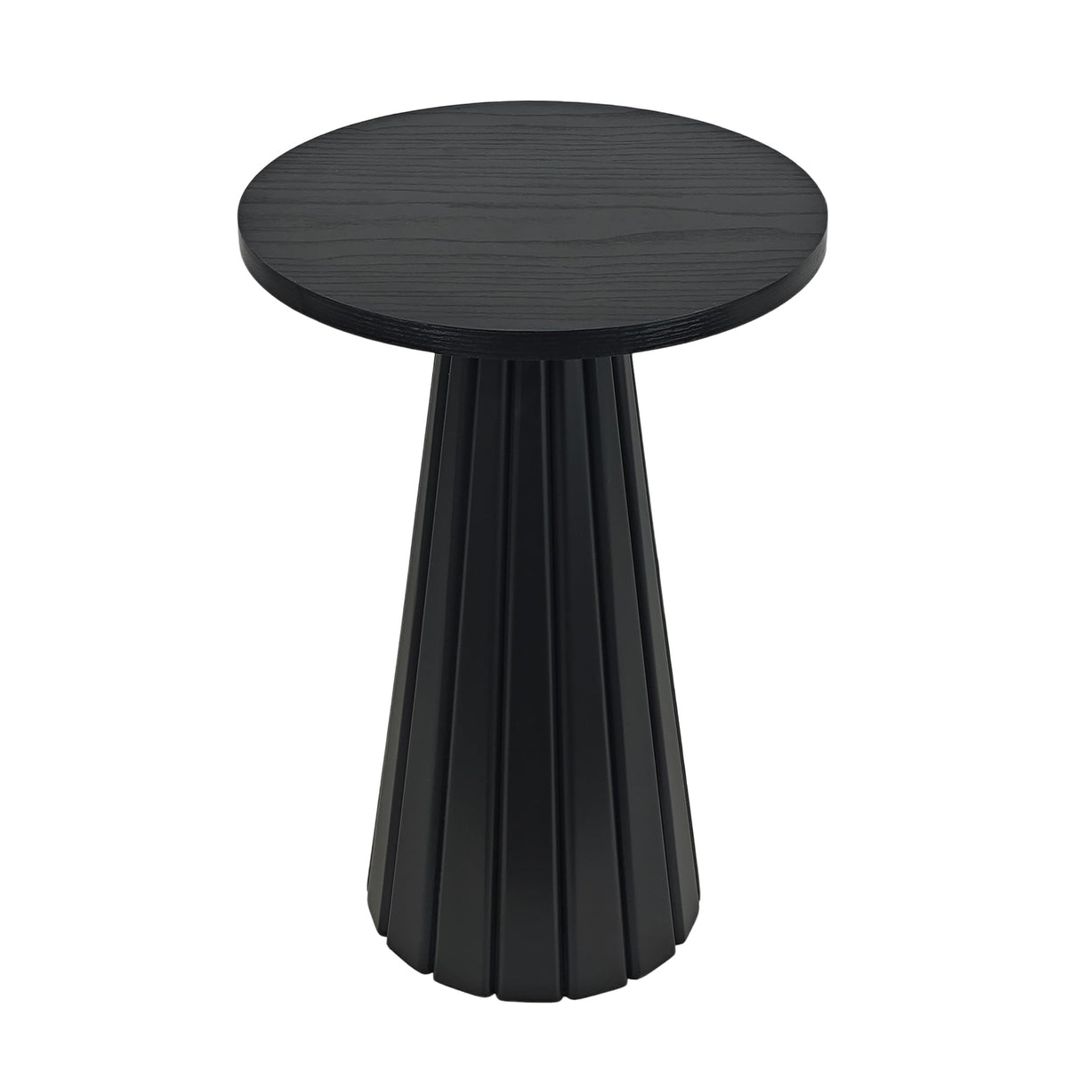 Small Pedestal Side Table, Round Modern Drink Table, Accent Table